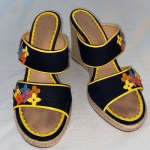Vintage Louis Vuitton Open Toe Wedges